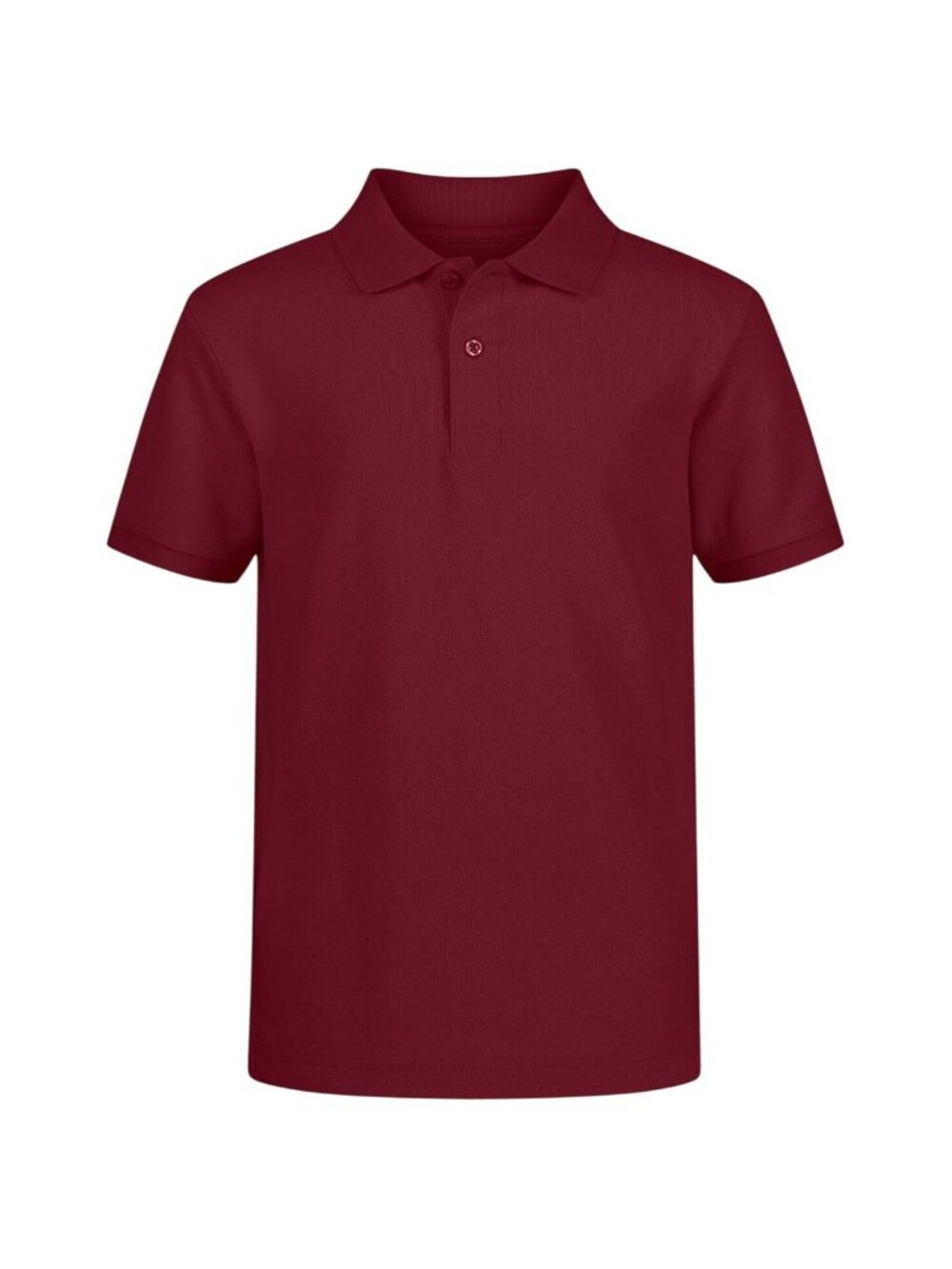 NWT Nautica Big Boys Uniform Stretch Double Pique Polo Shirt Burgundy Red M